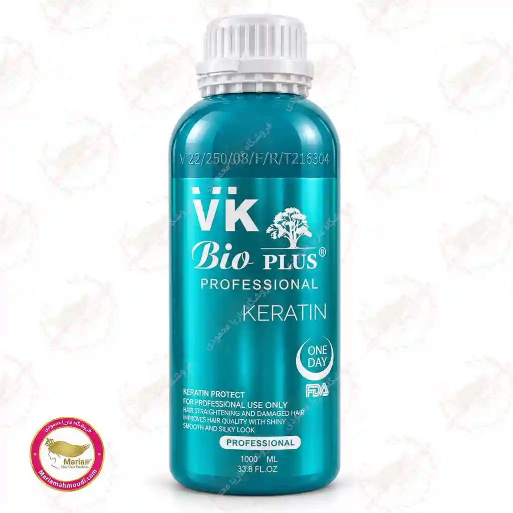 کراتین وی کی بیو پلاس سبز VK Bio Plus Professional Keratin 1 کراتین وی کی بیو پلاس سبز ۱ لیتری (VK Bio Plus Professional Keratin)